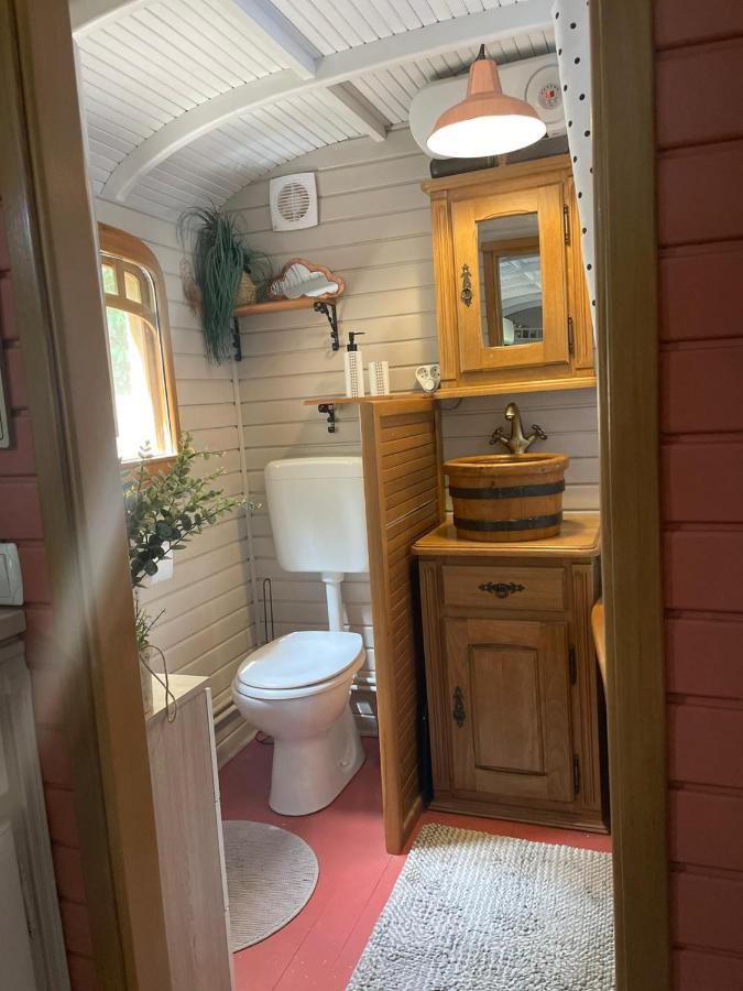 Гостьовий будинок Roulotte En Bois Sud France Le Soler Екстер'єр фото