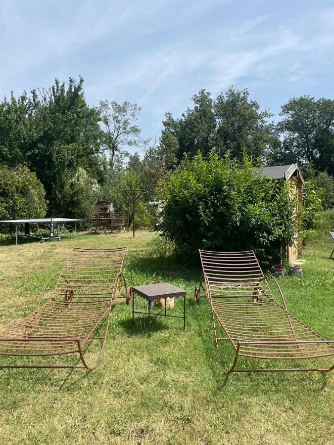Гостьовий будинок Roulotte En Bois Sud France Le Soler Екстер'єр фото