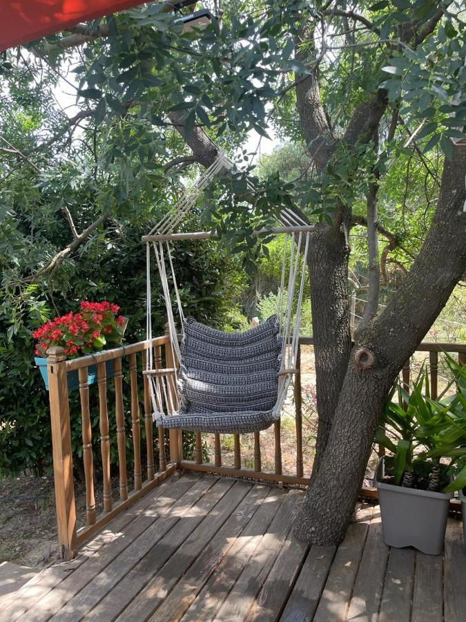 Гостьовий будинок Roulotte En Bois Sud France Le Soler Екстер'єр фото